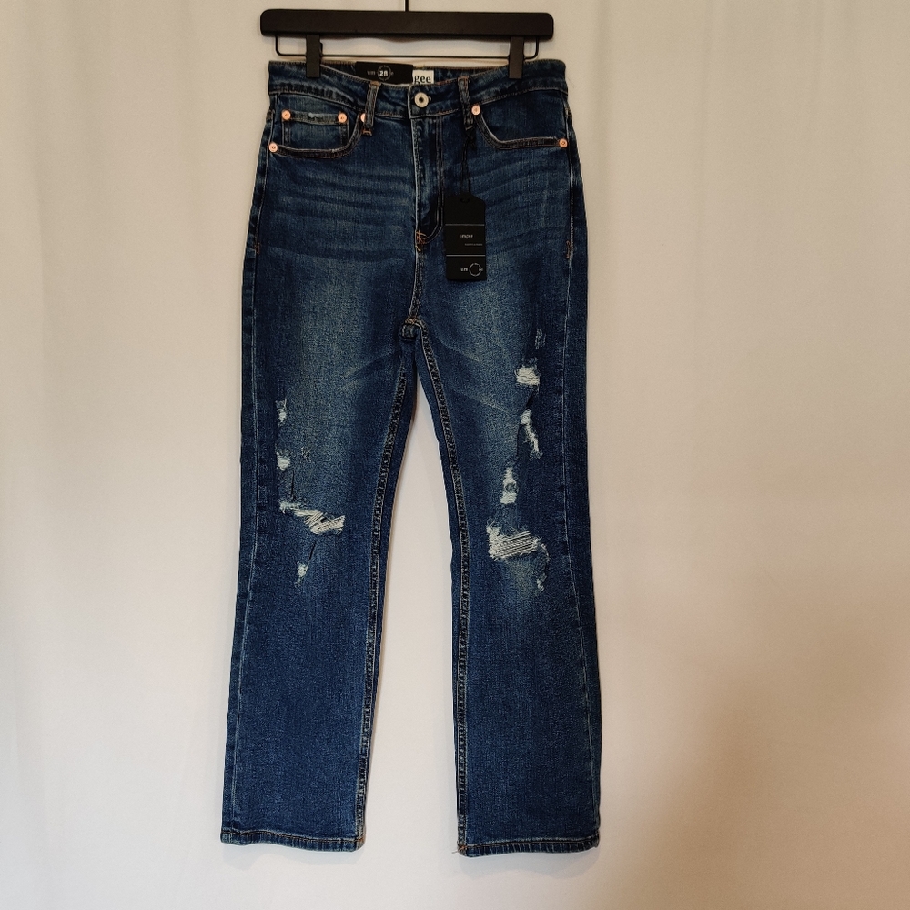 Umgee NWT Hight Rise Distressed Stretch Jeans
